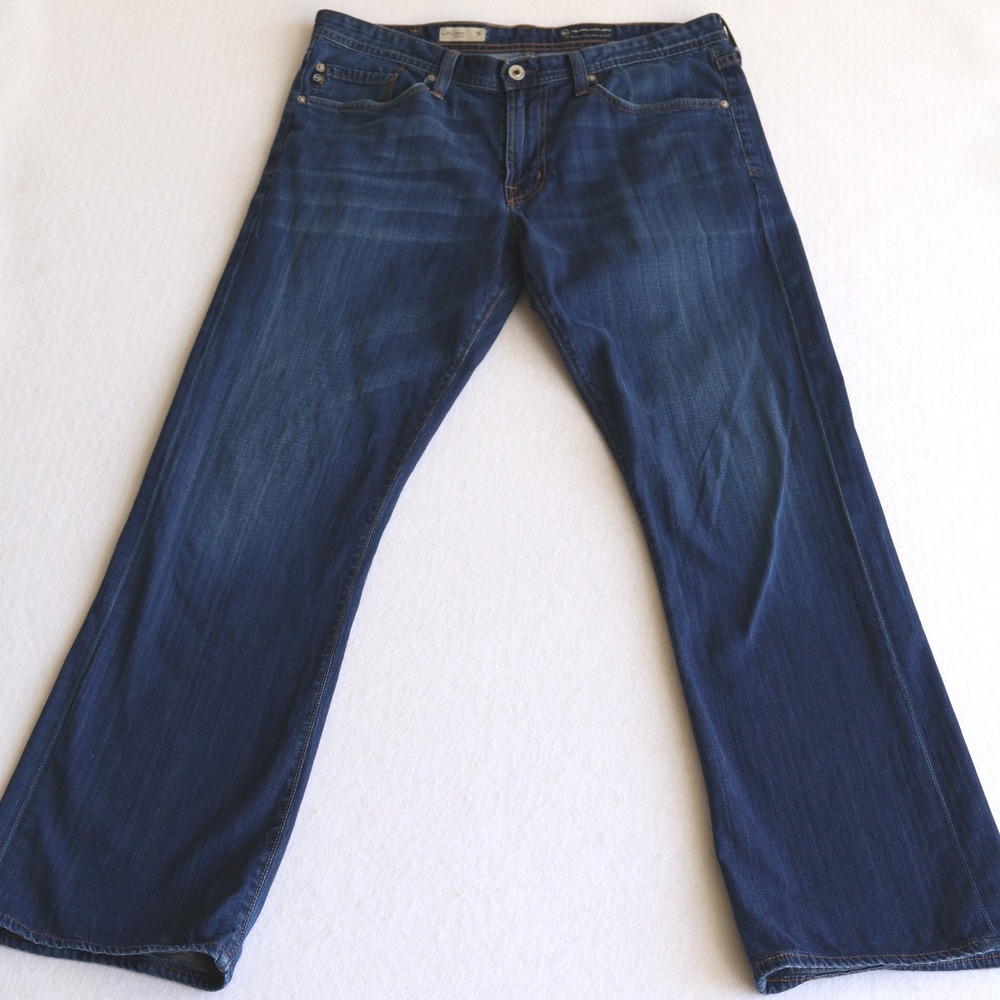 AG Adriano Goldschmied Fillmore Jeans Men's 34x32 Dark Wash Bootcut Denim